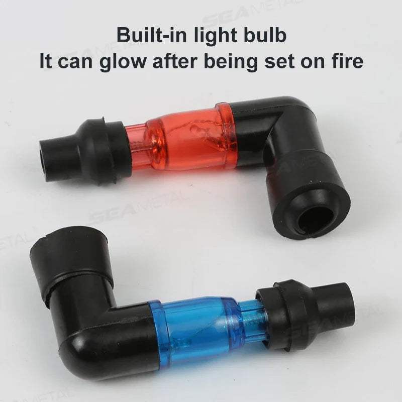 BLALION Universal Motorcycle Spark Plug Cap – 90° Flash Ignition Cap for Moto Engines