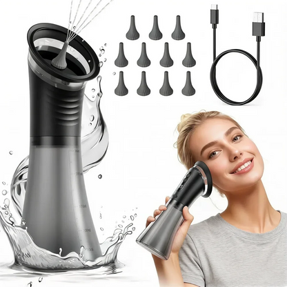 Electric Ear Wax Removal System – Water Powered Ear Cleaner with Irrigation Flusher, 3 Pressure Settings for Safe & Effective Ear Care Tool