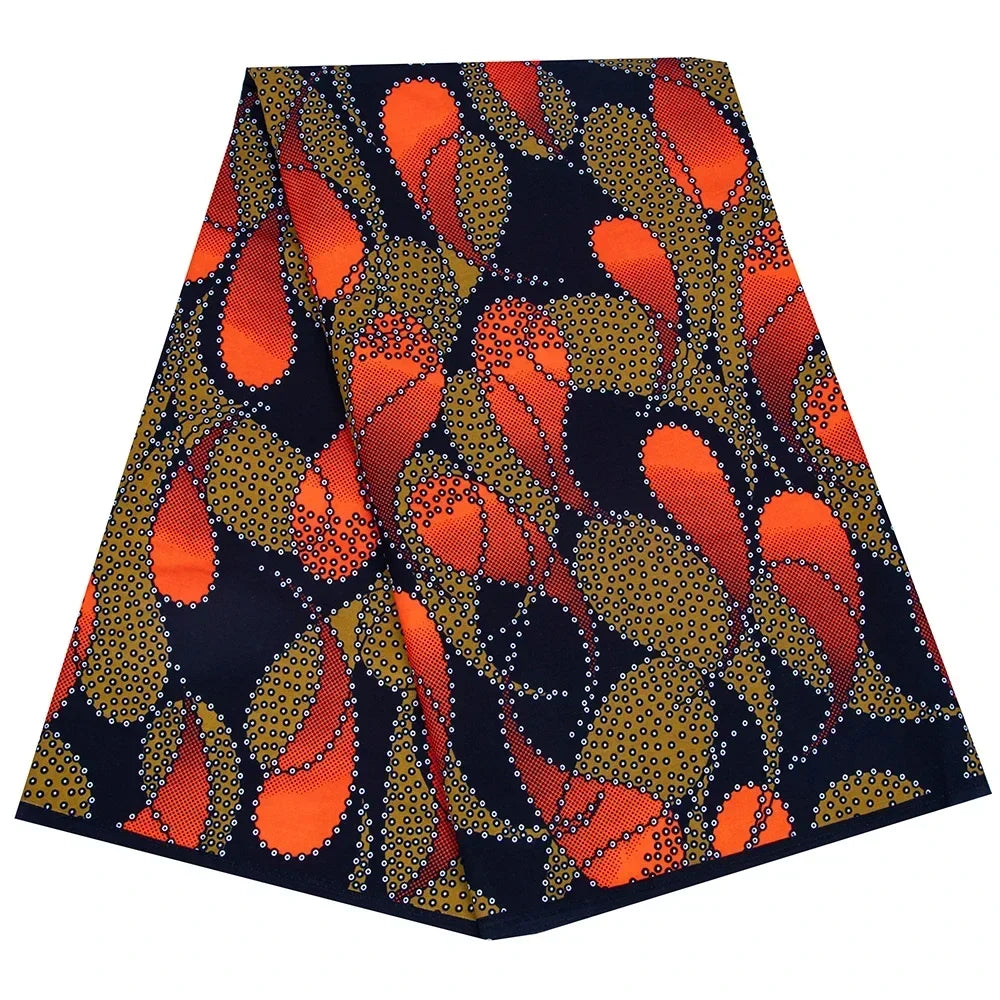 African Ankara Wax Print Fabric by the Yard - 3/6 Yards Party Dress Sewing Cloth FP6625
