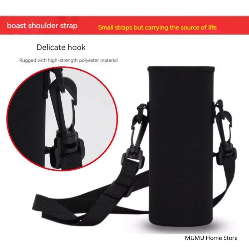 Sports Water Bottle Insulated Neoprene Sleeve - 750ML/1000ML/1500ML Bottle Carry Case & Protective Holder