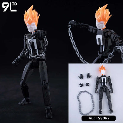 9L3D Lucky13 T13 Action Figures — 3D Printed Deadpool, Wolverine, Batman, Spider-Man & Venom Anime Model Toys, Collectible Gift