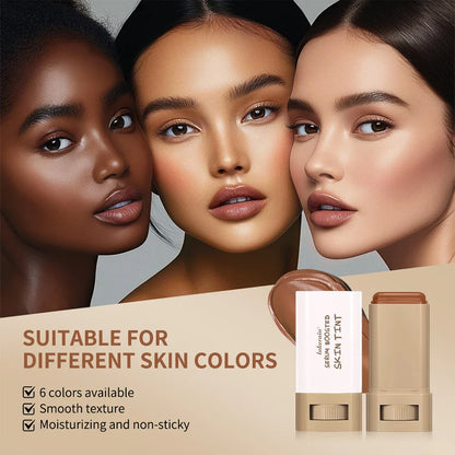 Waterproof Skin Tint Stick – Nourishing Tinted Foundation & Contour Balm for Face Makeup