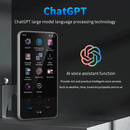 S85 Pro Language Translator Device - 138 Languages, 4-inch Screen, Voice & Video Recording, Offline Translation, 8GB Storage & 2000mAh Battery