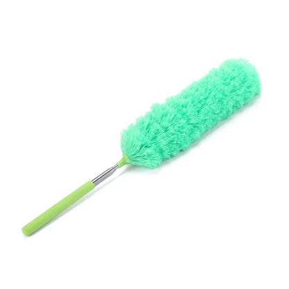 360° Electrostatic Dust Duster - Telescopic Flexible Microfiber Cleaning Brush with Stainless Steel Handle