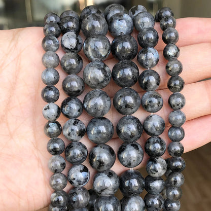 Natural Flame Stone Beads - Yooperlite & Fire Sodalite Loose Spacer Beads for DIY Bracelets and Necklaces