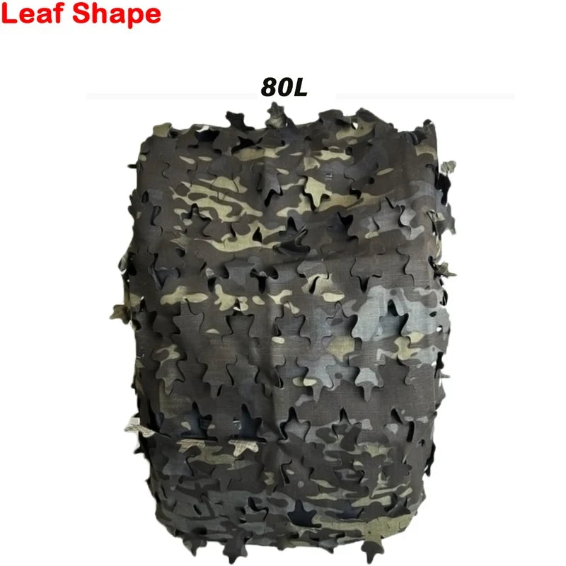 3D Camo Backpack Cover - Laser Cut Camouflage Hunting Bag Cover for 60L/80L Packs, Paintball & Outdoor Gear