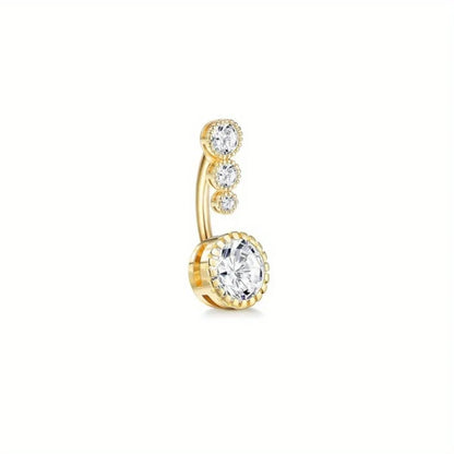 Drperfect 14G Belly Button Ring - Surgical Steel Short Navel Piercing Jewelry Pack for Women