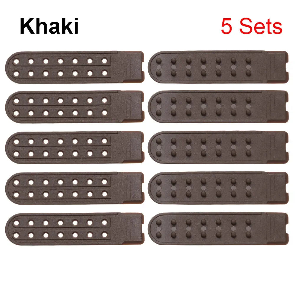 5 Sets Snapback Strap Replacement - 7 Hole Colorful Hat Repair Buckle Clips for Baseball Cap Accessories