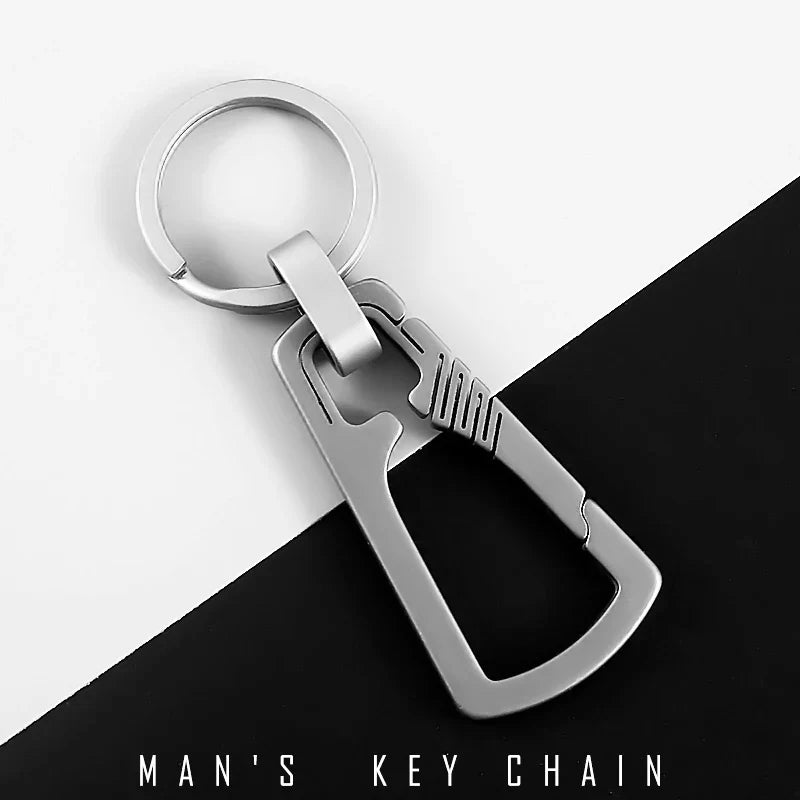 Titanium Key Chain - Lightweight Men’s EDC Quickdraw Carabiner Buckle Key Ring Outdoor Tool