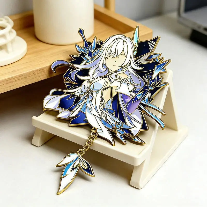 Genshin Impact Capitano Anime Brooch Pins - Cosplay Character Badges Backpack Accessories Fan Gift