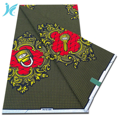 2026 African Real Wax Fabric - 100% Cotton Nigerian Ankara Dutch Batik Sewing Cloth