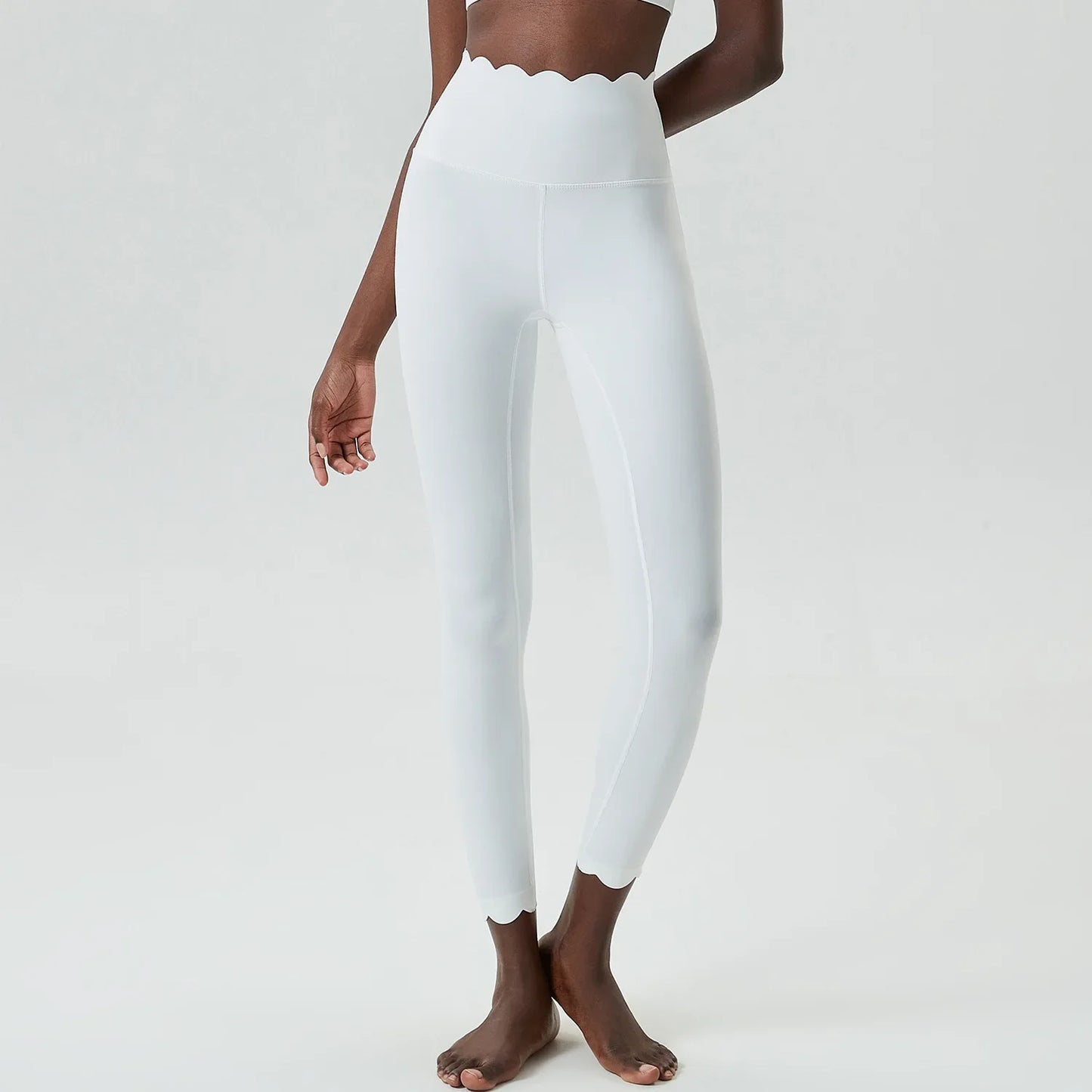 Women’s High Waist Sports Leggings – Solid Color Soft Yoga Pants & Breathable Gym Tights