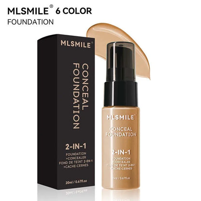 Oil-Control Matte Face Foundation Cream - Waterproof Full Coverage BB Cream Concealer for Long-Lasting Makeup