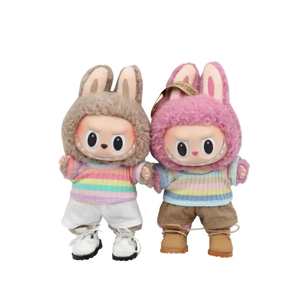 Labubu 17cm Cute Doll Outfit – Colorful Doll Clothes Suit with Accessories, Perfect Gift for Kids