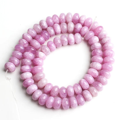 Natural Stone Rondelle Beads - 5x8mm Tourmaline, Citrine & Quartz Loose Beads for DIY Bracelets