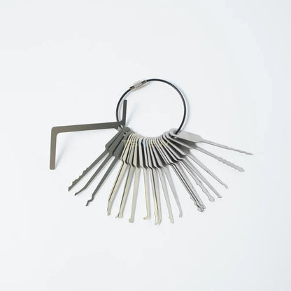 22-in-1 Universal Lock Key Set - Portable Master Keys for Locks and Locksmith Use