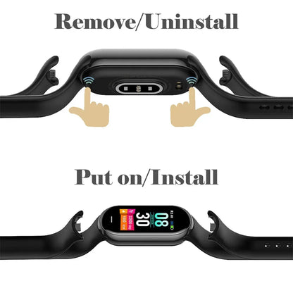 Waterproof Silicone Sport Strap for Xiaomi Mi Band 8/9 NFC – Replacement Smartwatch Bracelet