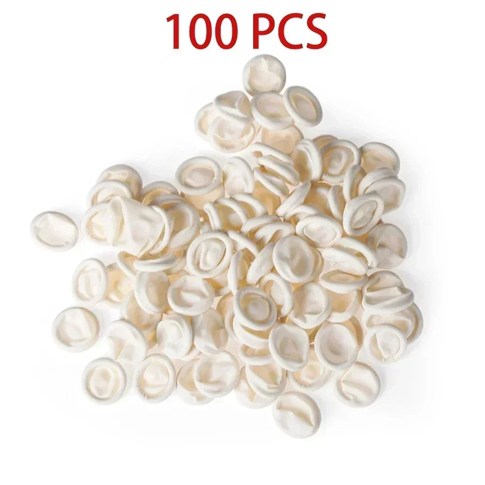 Latex Finger Cots 30/50/100PCS – Anti-Static Non-Slip Fingertip Protectors for Watch Repair, Electronics & Precision Work