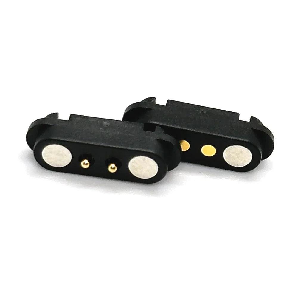 2A DC Magnetic Pogo Pin Connector - 2-5 Pin Spring Loaded Male Female Power Socket with 2.5/2.8mm Pitch