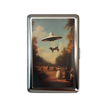 Vintage Metal Card Case - Easy Snap Multi-Function Card Holder with Versatile Compact Design