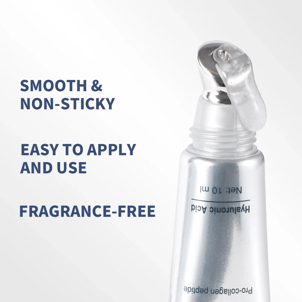Lakerain Hyaluronic Acid Lip Plumping Oil - Moisturizing Lip Gloss Tint for Lip Care and Smooth Fuller-Looking Lips
