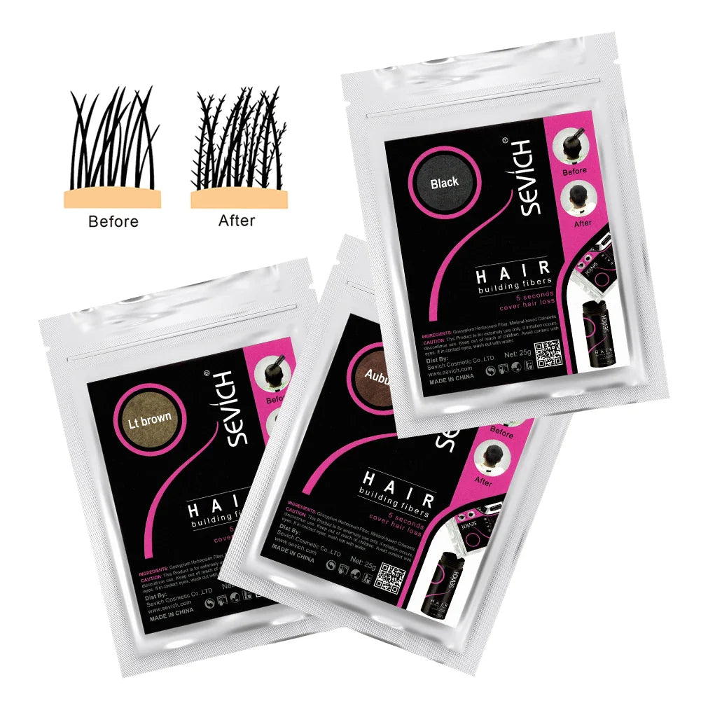 SEVICH Keratin Hair Fiber 100g — Thickening & Hair Building Powder Spray for Instant Regrowth and Hair Loss Concealer