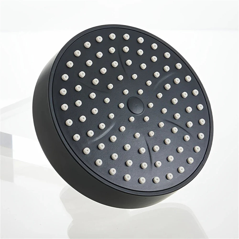 4-Inch Black Bathroom Faucet Replacement Part – Compact Decorative Shower Head Accessory