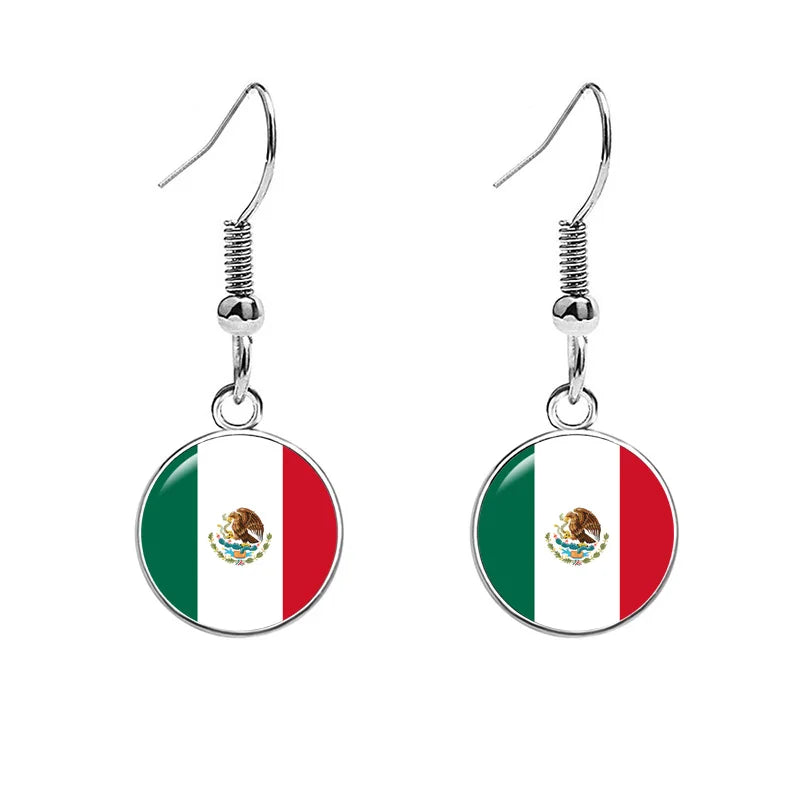 France National Flag Earrings - Multicolor Country Flag Jewelry for Women, Travel Pride & Celebration Gifts