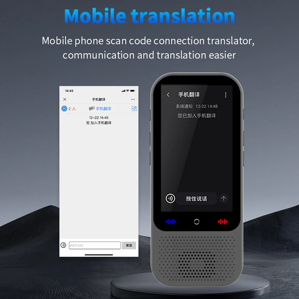 S80 Pro Portable Language Translator – 138 Languages, Voice Translation, 16 Offline Modes, ChatGPT Function