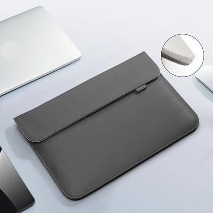 PU Leather Laptop Sleeve — Protective Bag Case for MacBook Air/Pro 13-16", Xiaomi, Huawei, Dell, HP, ASUS 14-15.6 Inch Notebooks