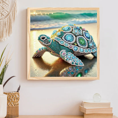 Turtle Diamond Art Kit - Special Shape Gemstone Painting Craft for Beginners Adults Home Wall Decor Gift