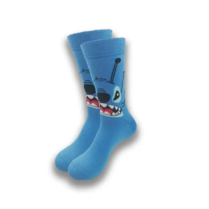 Cartoon Animation Fashion Socks for Men & Women – Autumn Winter Street Style Trendy Casual Combed Cotton Socks