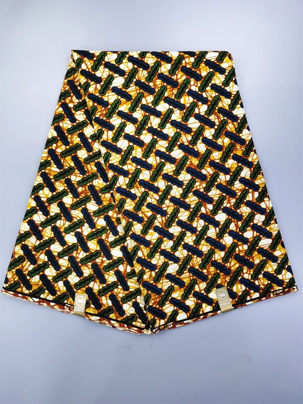 African Real Wax Ankara Fabric - 100% Cotton 6 Yards Nigerian Print Party Dress Sewing Material