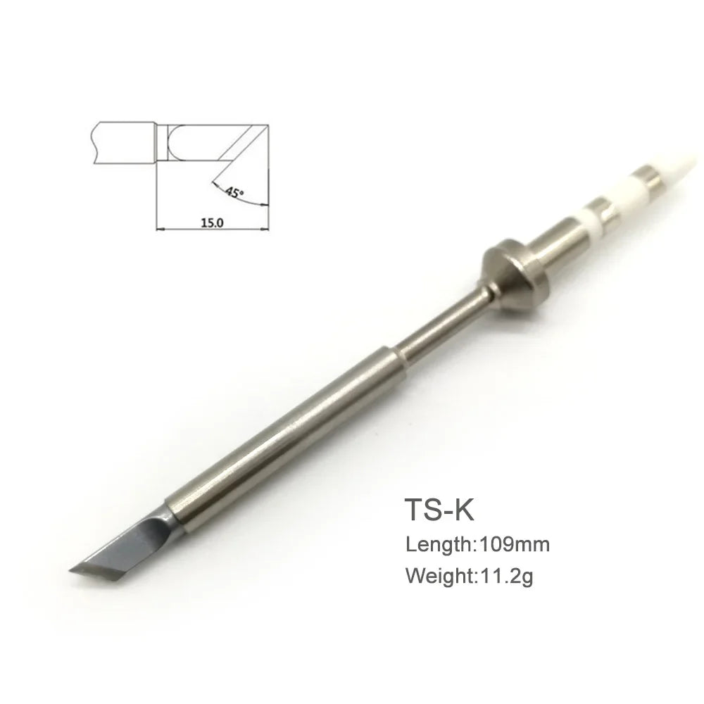TS100/TS101 Soldering Iron Tips - Pine64 Pinecil Replacement Tips TS Series BC2 C4 Compatible Models
