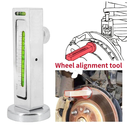Automobile Magnetic Wheel Alignment Camber Gauge Tool – Adjustable 4-Wheel Positioning Level Instrument