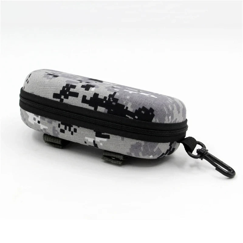 Camouflage Outdoor Sports Glasses Case – Thickened Zipper Sunglasses Storage Box, Anti-Stress & Military Portable