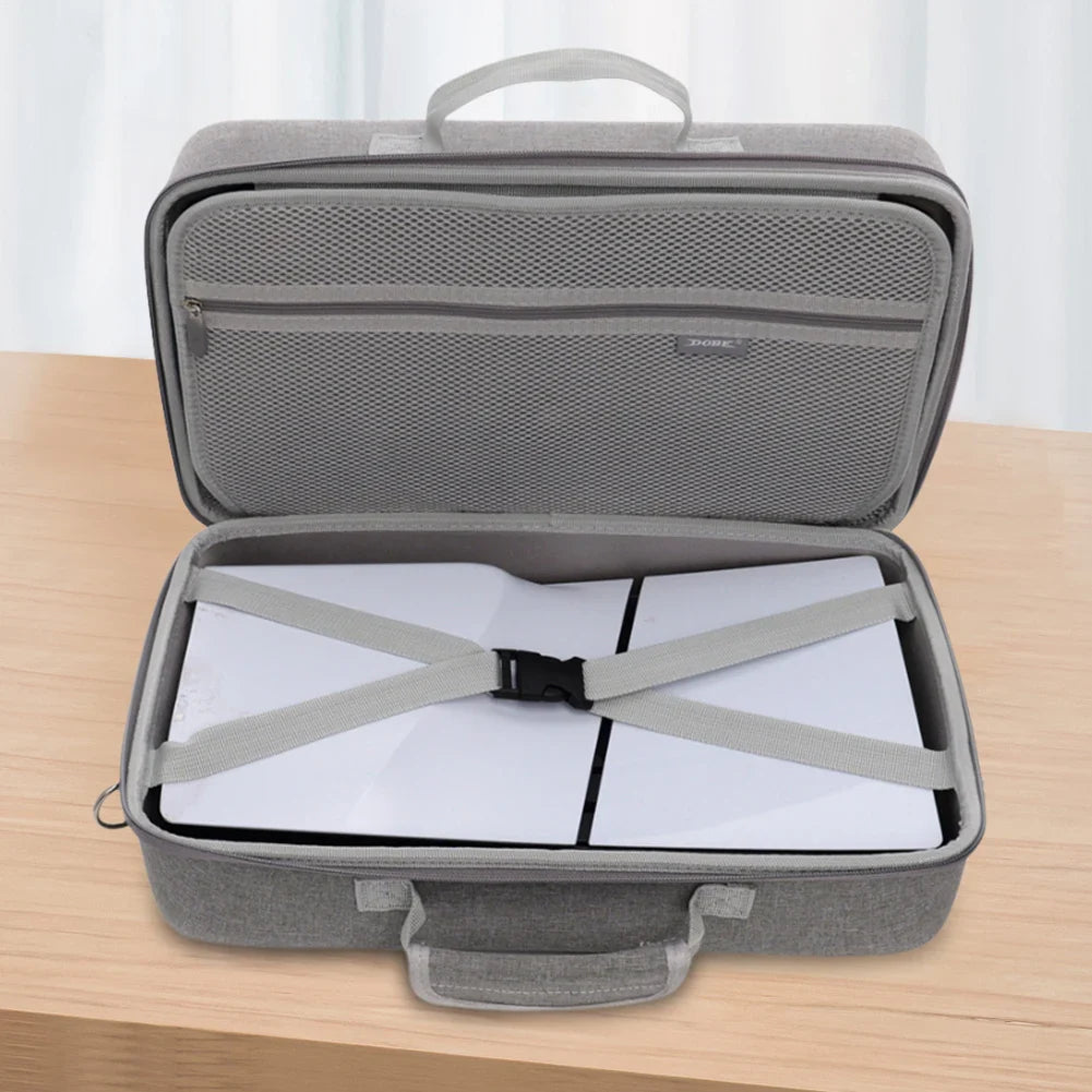 Hard Shell Carrying Case for PS5 Slim — Storage Bag for Console, Controllers & Accessories