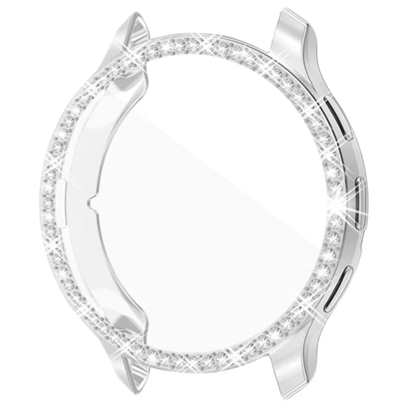 Soft TPU Watch Cover with Imitation Diamond – Electroplated Protective Sleeve Case for Garmin Venu 3/3S