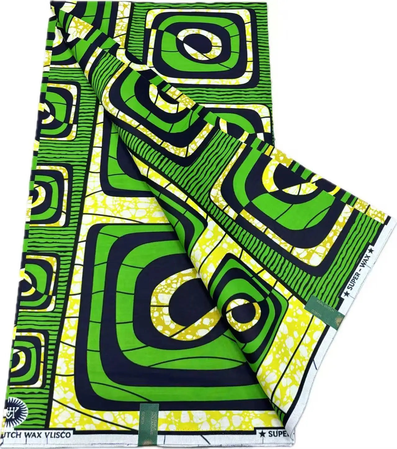 African Ankara Wax Print Fabric - 100% Cotton Batik Material for Sewing & Wholesale 6 Yards