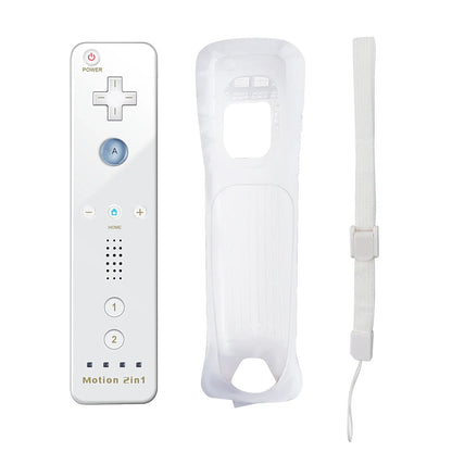 2-in-1 Wireless Controller for Nintendo Wii – Motion Plus Remote with Silicone Case