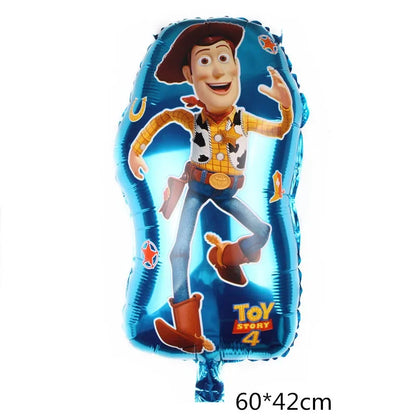 Disney Buzz Lightyear Foil Balloon – Toy Story Latex Party Decoration & Cake Topper for Kids