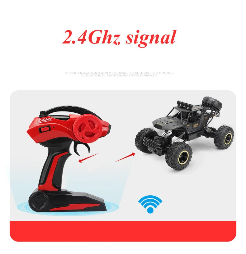 1:12 RC Off-Road 4WD Monster Truck – High-Speed 20Km/h All-Terrain Remote Control Car for Adults & Beginners