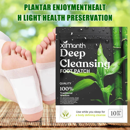 Natural Detox Foot Patches – 10-50PCS/Bag, Herbal Stress Relief, Deep Sleep, and Foot Care Detox Stickers