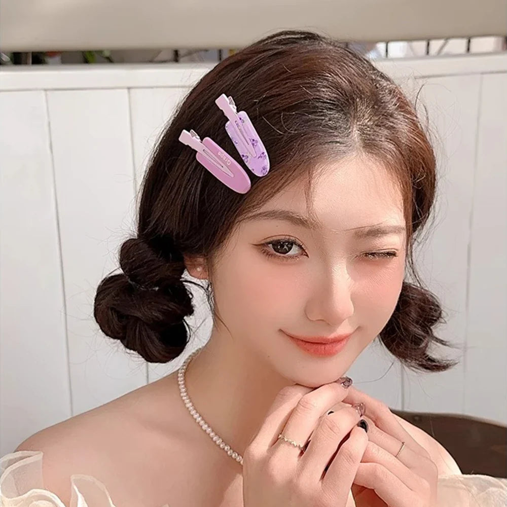 12-Piece Colorful Hair Clips - Cute Duckbill Side Bang Clips for Girls, Broken Hair & Everyday Styling