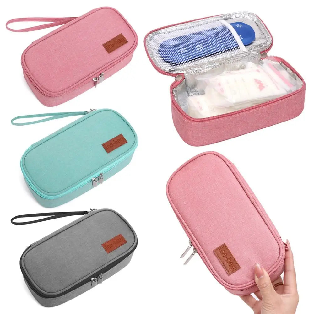 Portable Insulin Cooling Bag – Waterproof Oxford Pill Protector & Medical Cooler for Diabetes