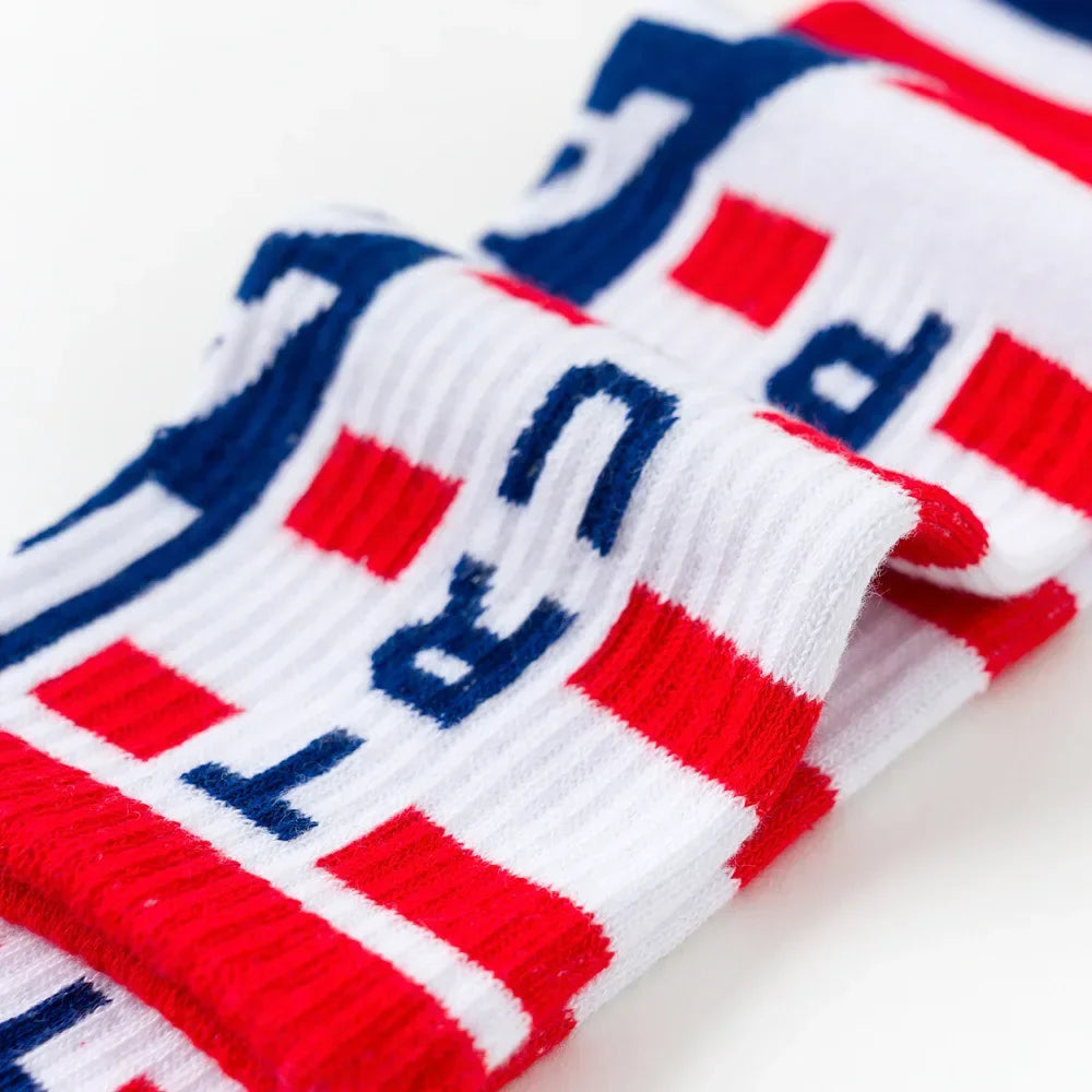 2024 President Donald Trump Socks – Unisex Funny Print Casual Crew Socks, 3D Fake Hair Design, Hot Sale Hip Hop Style