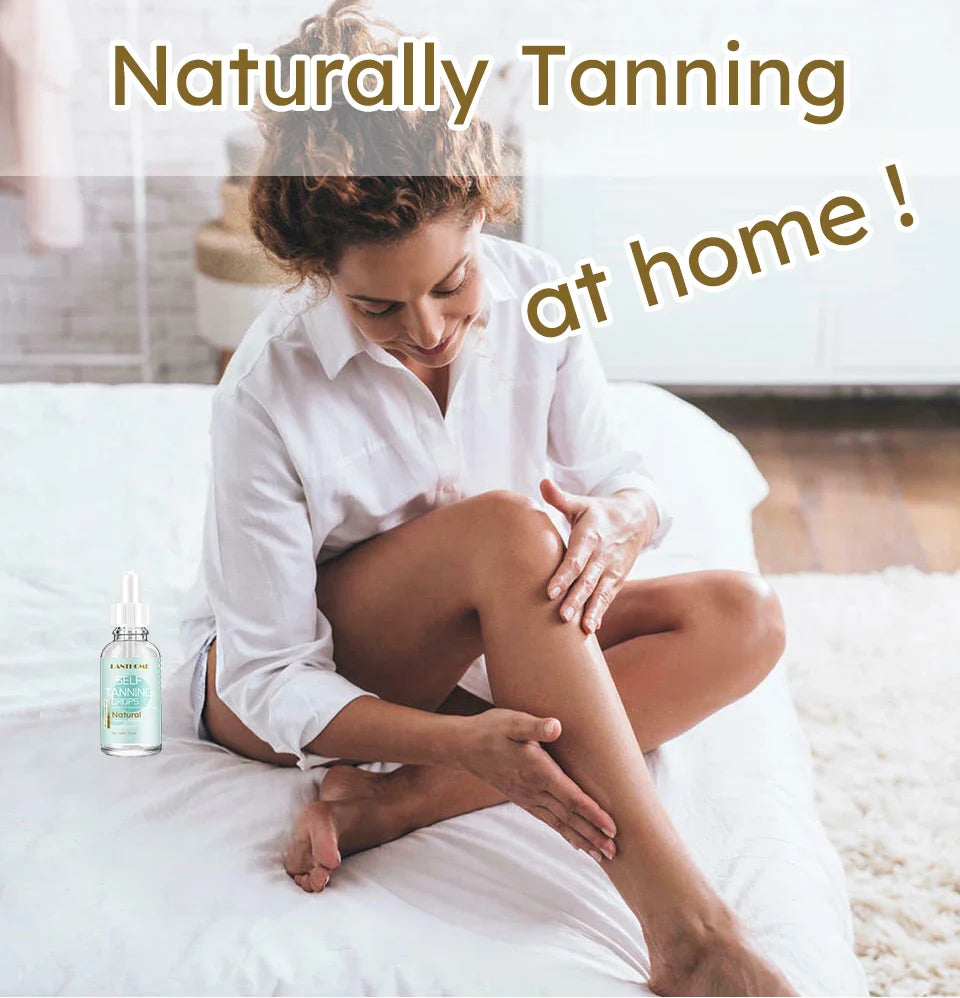 30ml Self-Tanning Drops — Natural-Looking Sunless Body Tanner Lotion for Skin Care