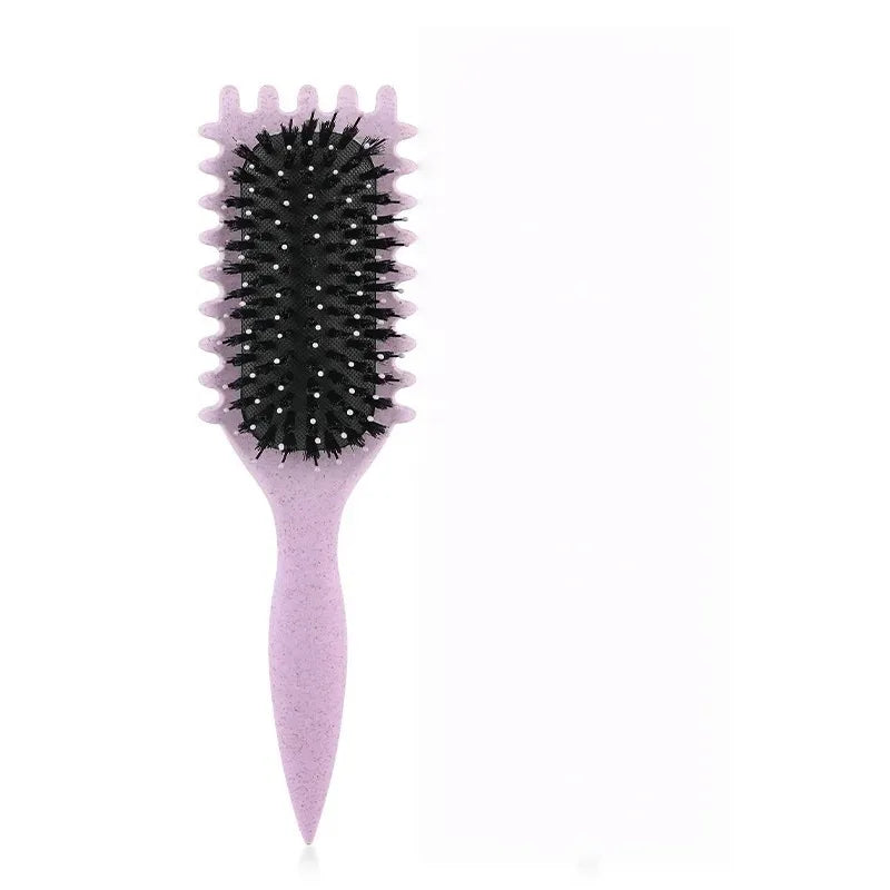 Curly Hair Styling Brush - Tangle-Free Curl Shaping Comb for Men & Women