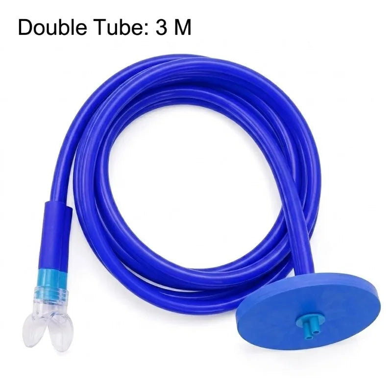 Full Dry Snorkel Breathing Tube - Foldable Anti-Choking Scuba & Swimming Training Gear (1–4M)