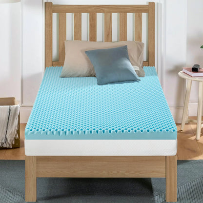 4" Memory Foam Mattress Topper - Outdoor & Indoor Use, Pressure-Relieving Yoga Pad, CertiPUR Certified